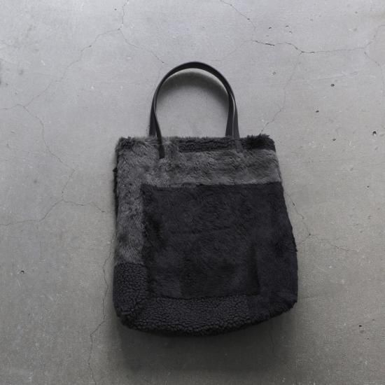 YOKE | JACQUARD BOA TOTE BAG(BLACK) | ジャガードボアトート YOKE | JACQUARD BOA TOTE BAG(BLACK) | ジャガードボアトート