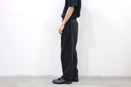 stein | シュタイン EX WIDE TAPERED BARE ZIP TROUSERS(SHADE