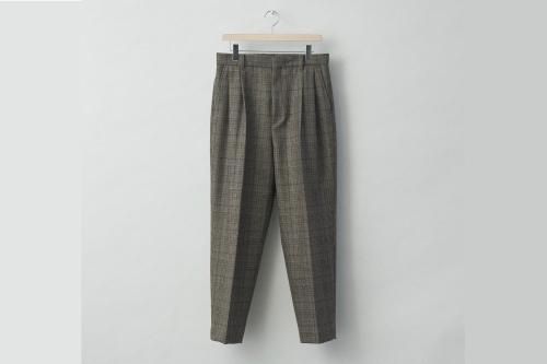 <img class='new_mark_img1' src='https://img.shop-pro.jp/img/new/icons47.gif' style='border:none;display:inline;margin:0px;padding:0px;width:auto;' />stein / EX WIDE TAPERED TROUSERS(GLEN CHECK)