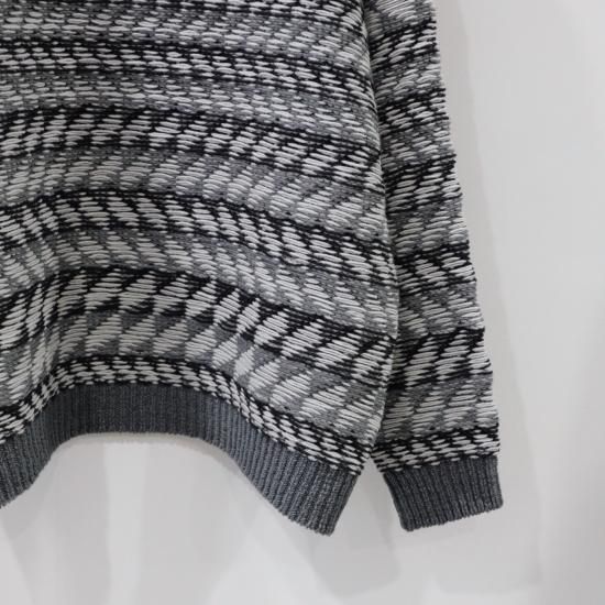 Blanc YM / Inside out Knit Pullover(GRAY) / インサイドアウトニット