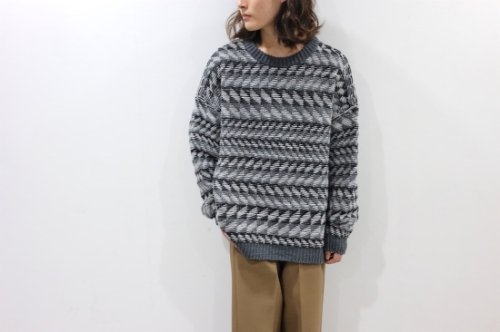 <img class='new_mark_img1' src='https://img.shop-pro.jp/img/new/icons2.gif' style='border:none;display:inline;margin:0px;padding:0px;width:auto;' />Blanc YM / Inside out Knit Pullover(GRAY)