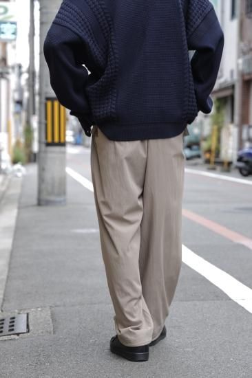 SAYATOMO / 2-Tack Cotton Nylon Military Pants(GREIGE) | 2
