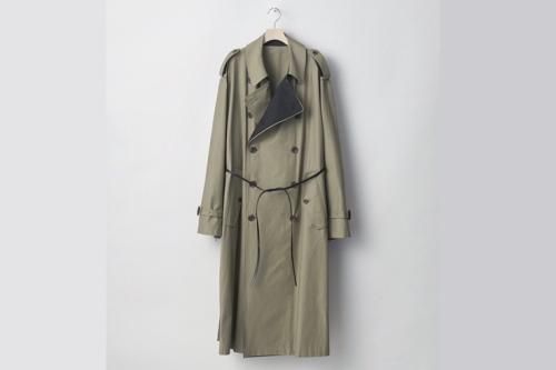 <img class='new_mark_img1' src='https://img.shop-pro.jp/img/new/icons2.gif' style='border:none;display:inline;margin:0px;padding:0px;width:auto;' />stein / OVERSIZED DOUBLE LAPELED TRENCH COAT(BEIGE x BLACK)