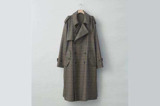 stein | シュタイン OVERSIZED TRENCH COAT(GLEN CHECK stein | シュタイン OVERSIZED TRENCH COAT(GLEN CHECK