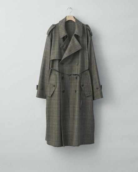 stein | シュタイン OVERSIZED TRENCH COAT(GLEN CHECK 