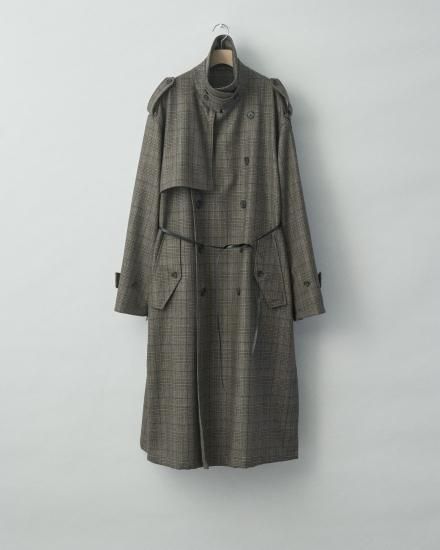 stein | シュタイン OVERSIZED TRENCH COAT(GLEN CHECK 