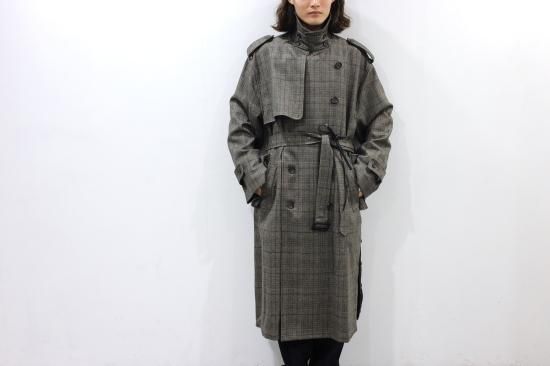 stein | シュタイン OVERSIZED TRENCH COAT(GLEN CHECK) / オーバー