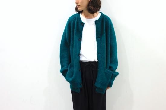 stein | シュタイン KID MOHAIR CARDIGAN(GREEN) / キッドモヘア stein | シュタイン KID MOHAIR CARDIGAN(GREEN) / キッドモヘア