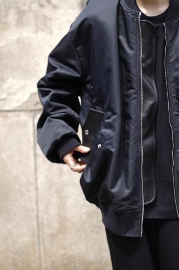 stein | シュタイン OVERSIZED FLIGHT JACKET (BLACK stein | シュタイン OVERSIZED FLIGHT JACKET (BLACK
