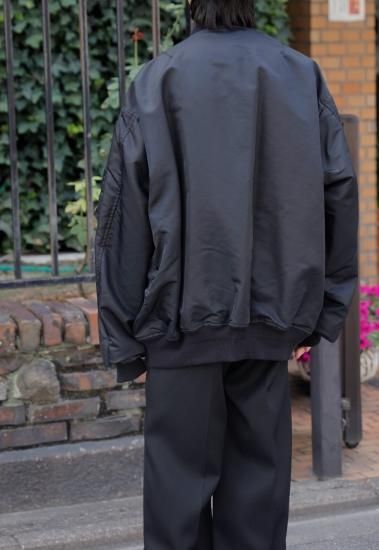 stein | シュタイン OVERSIZED FLIGHT JACKET (BLACK stein | シュタイン OVERSIZED FLIGHT JACKET (BLACK