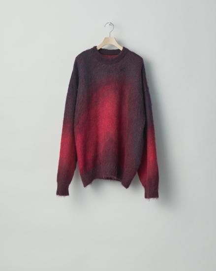 stein | シュタイン OVERSIZED GRADATION MOHAIR LS(RED stein | シュタイン OVERSIZED GRADATION MOHAIR LS(RED