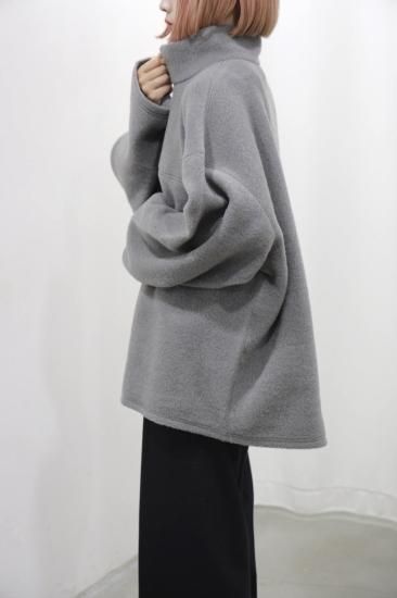 Blanc YM / Wool half zip pullover(GRAY)通販サイト - 京都