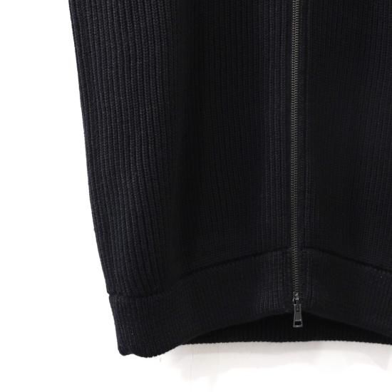 INTERIM | HYPER BIG HAND FRAMED DRIVERS ZIP KNIT VEST(BLACK INTERIM | HYPER BIG HAND FRAMED DRIVERS ZIP KNIT VEST(BLACK