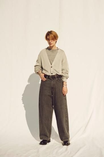 INTERIM | 40'S MIL BAGGY ZIPPED USED SHUTTLE DENIM TROUSERS INTERIM | 40'S MIL BAGGY ZIPPED USED SHUTTLE DENIM TROUSERS