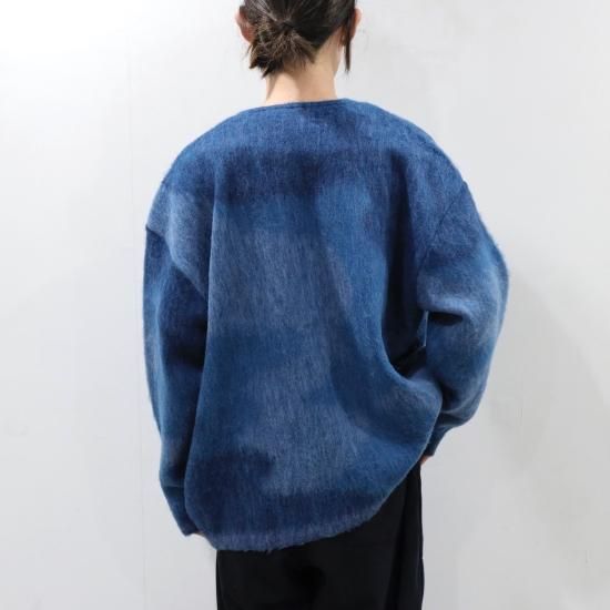 YOKE | GRADATION JACQUARD CARDIGAN(OCEAN BLUE YOKE | GRADATION JACQUARD CARDIGAN(OCEAN BLUE