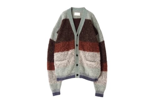 <img class='new_mark_img1' src='https://img.shop-pro.jp/img/new/icons2.gif' style='border:none;display:inline;margin:0px;padding:0px;width:auto;' />YOKE / MOHAIR BORDER CARDIGAN(BROWN)