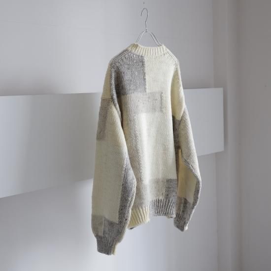 トップス YOKE INTARSIA BLOCKING CREWNECK SWEATER YOKE INTARSIA BLOCKING CREWNECK SWEATER