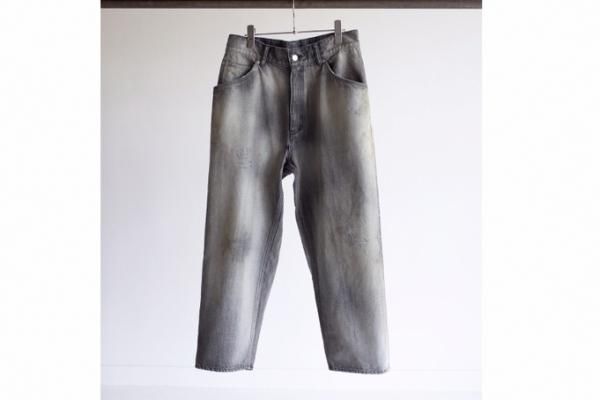 ANCELLM | アンセルム SELVEDGE TAPERED 5P DENIM PANTS(L.BLACK ANCELLM | アンセルム SELVEDGE TAPERED 5P DENIM PANTS(L.BLACK