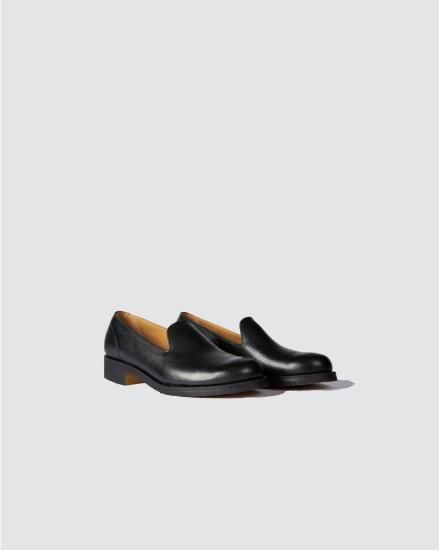 YOKE | PLAIN TOE LEATHER SHOES(BLACK) | プレーントゥレザー