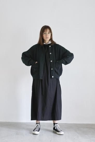 YASHIKI / Hanaakari Collar Cardigan (BLACK) | ハナアカリ