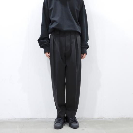 stein | シュタイン DOUBLE WIDE TROUSERS(DARK CHARCOAL stein | シュタイン DOUBLE WIDE TROUSERS(DARK CHARCOAL