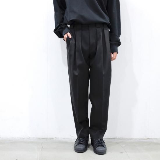 stein   シュタイン DOUBLE WIDE TROUSERSDARK CHARCOAL / ダブル