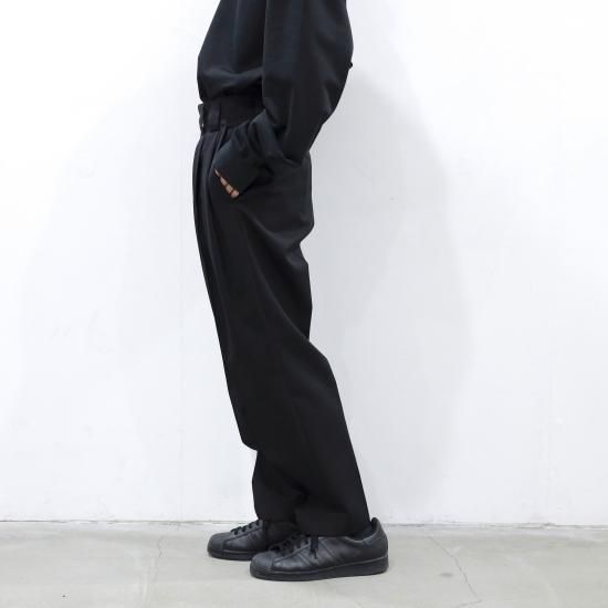 stein | シュタイン DOUBLE WIDE TROUSERS(BLACK) / ダブル stein | シュタイン DOUBLE WIDE TROUSERS(BLACK) / ダブル