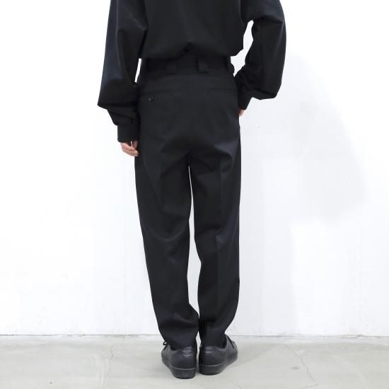stein / シュタイン】DOUBLE WIDE TROUSERS - BLACK | 公式通販