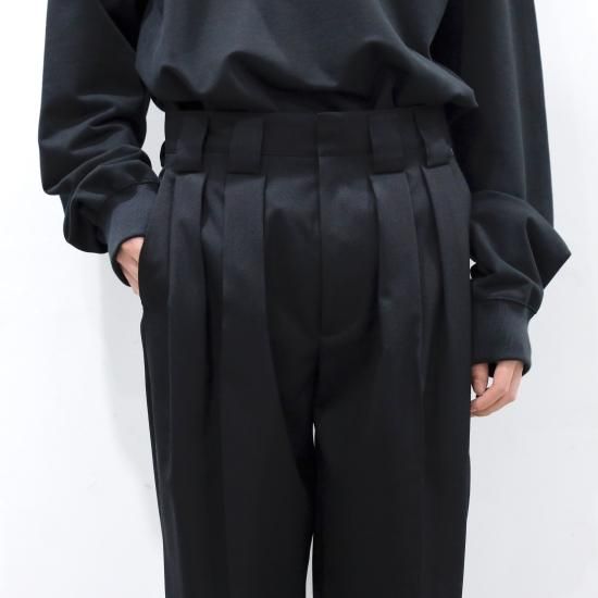stein | シュタイン DOUBLE WIDE TROUSERS(BLACK) / ダブル stein | シュタイン DOUBLE WIDE TROUSERS(BLACK) / ダブル