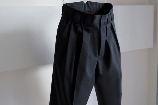 stein | シュタイン DOUBLE WIDE TROUSERS(BLACK) / ダブル stein | シュタイン DOUBLE WIDE TROUSERS(BLACK) / ダブル