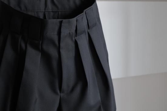 stein | シュタイン DOUBLE WIDE TROUSERS(BLACK) / ダブル stein | シュタイン DOUBLE WIDE TROUSERS(BLACK) / ダブル