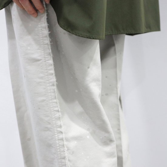 YOKE | PAINTED WIDE BAKER PANTS(FOG WHITE) | ペイントワイドベイカーパンツ(フォグホワイト)通販サイト -  京都取扱い店舗 ATTEMPT / アテンプト