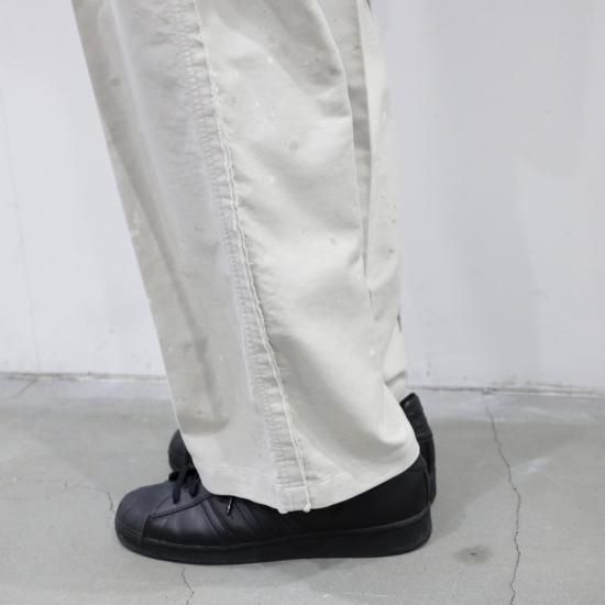 YOKE | PAINTED WIDE BAKER PANTS(FOG WHITE) | ペイントワイド YOKE | PAINTED WIDE BAKER PANTS(FOG WHITE) | ペイントワイド