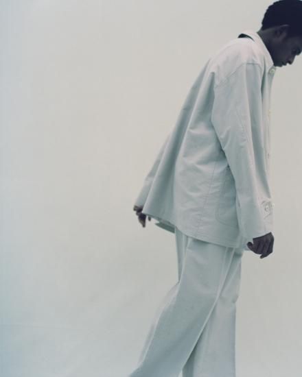 YOKE | PAINTED WIDE BAKER PANTS(FOG WHITE) | ペイントワイド YOKE | PAINTED WIDE BAKER PANTS(FOG WHITE) | ペイントワイド