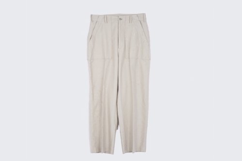<img class='new_mark_img1' src='https://img.shop-pro.jp/img/new/icons2.gif' style='border:none;display:inline;margin:0px;padding:0px;width:auto;' />YOKE / PAINTED WIDE BAKER PANTS(FOG WHITE)