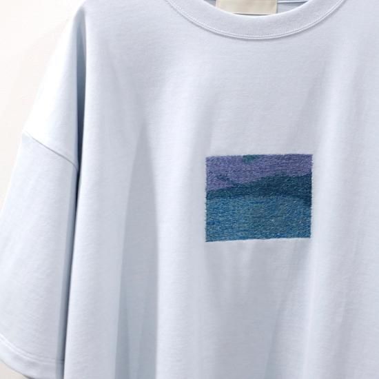 yoke ポップアップ限定 刺繍 Tシャツ YOKE | EMBROIDERY T-SHIRT by TARO MIZUTANI(BLACK) | 刺繍TEE