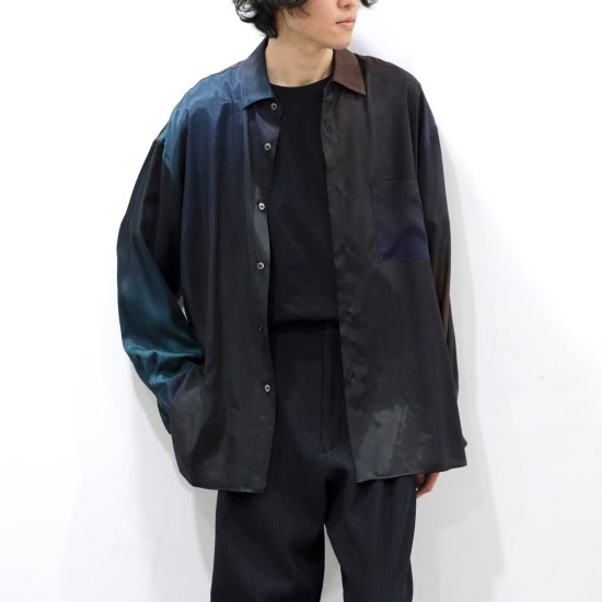 stein | シュタイン OVERSIZED CUPRO LS SHIRT(GRADATION