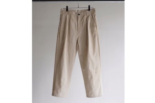 <img class='new_mark_img1' src='https://img.shop-pro.jp/img/new/icons2.gif' style='border:none;display:inline;margin:0px;padding:0px;width:auto;' />ANCELLM / PAINT CHINO TROUSERS(BEIGE)