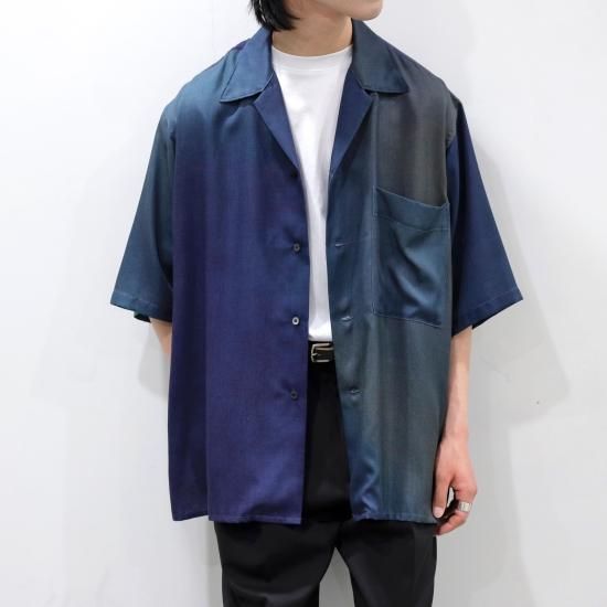 YOKE | PRINTED OPEN COLLAR SHIRT(NAVY) | プリントオープン YOKE | PRINTED OPEN COLLAR SHIRT(NAVY) | プリントオープン