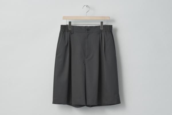 stein | シュタイン WIDE EASY SHORT TROUSERS(SHADE CHARCOAL