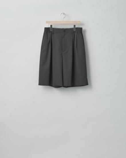 stein | シュタイン WIDE EASY SHORT TROUSERS(SHADE CHARCOAL stein | シュタイン WIDE EASY SHORT TROUSERS(SHADE CHARCOAL
