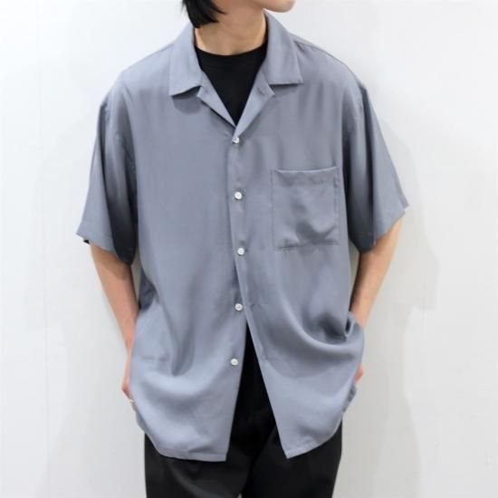 最終値下げ stein OVERSIZED SS SHIRT BLUE