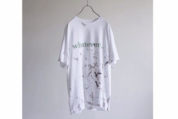 ANCELLM | アンセルム WHATEVER T SHIRT(WHITE) / ワットエバーTEE 