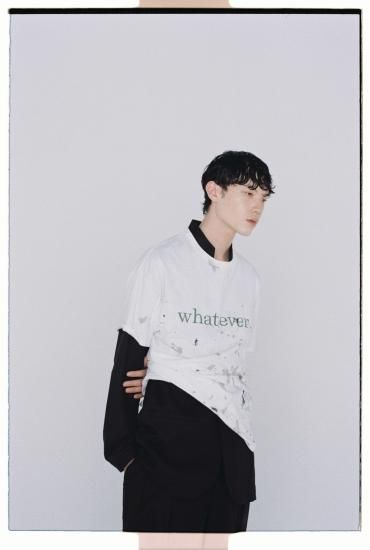 Ancellm WHATEVER T-SHIRT ダメージtシャツ　tシャツ Ancellm WHATEVER T-SHIRT ダメージtシャツ tシャツ