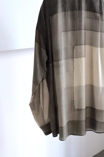 YOKE 23ss パウル・クレー　シャツ YOKE | PRINTED REGULAR COLLAR SHIRT(CHARCOAL) | プリント