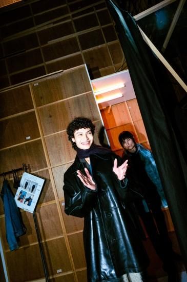 YOKE | CUT-OFF LEATHER CAR COAT(BLACK) | カットオフレザー YOKE | CUT-OFF LEATHER CAR COAT(BLACK) | カットオフレザー