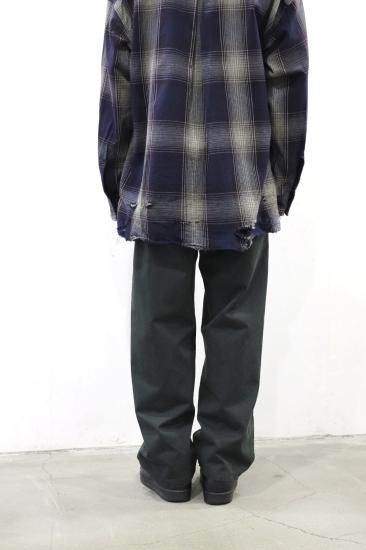 ANCELLM | アンセルム PAINT CHINO TROUSERS(BLACK) / ペイント ANCELLM | アンセルム PAINT CHINO TROUSERS(BLACK) / ペイント