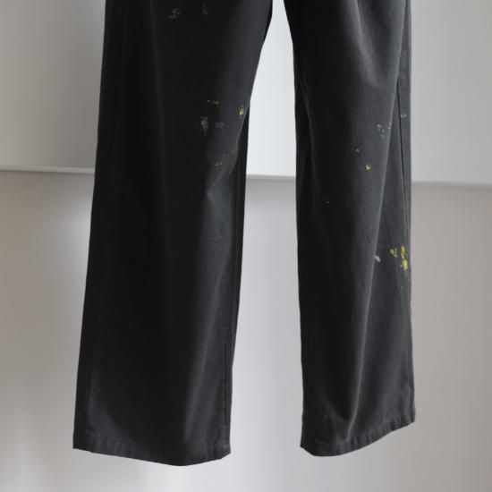 ANCELLM | アンセルム PAINT CHINO TROUSERS(BLACK) / ペイント ANCELLM | アンセルム PAINT CHINO TROUSERS(BLACK) / ペイント