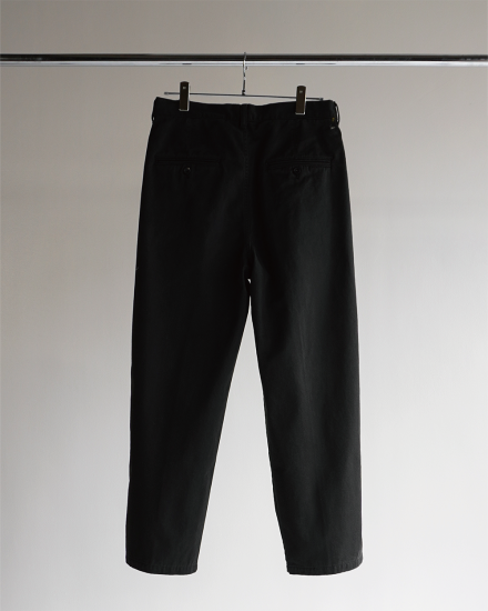 ANCELLM | アンセルム PAINT CHINO TROUSERS(BLACK 