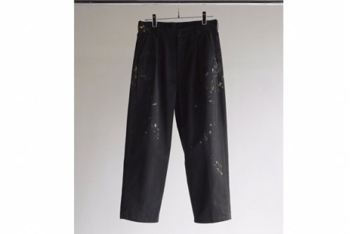 <img class='new_mark_img1' src='https://img.shop-pro.jp/img/new/icons2.gif' style='border:none;display:inline;margin:0px;padding:0px;width:auto;' />ANCELLM / PAINT CHINO TROUSERS(BLACK)